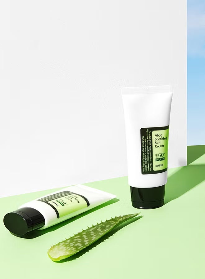 عام كريم شمسي مرطب بالآلوة من COSRX 50 مل - SPF50+ PA+++ - Image 4